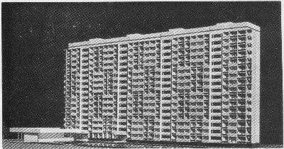 16-этажный чегырехсекционный (256 кв.) панельный жилой дом серии П 3/16